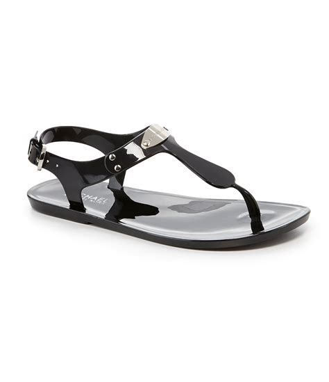 michael kors black jelly sandals